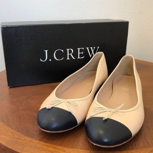 J.Crew 8 toe cap ballet flat